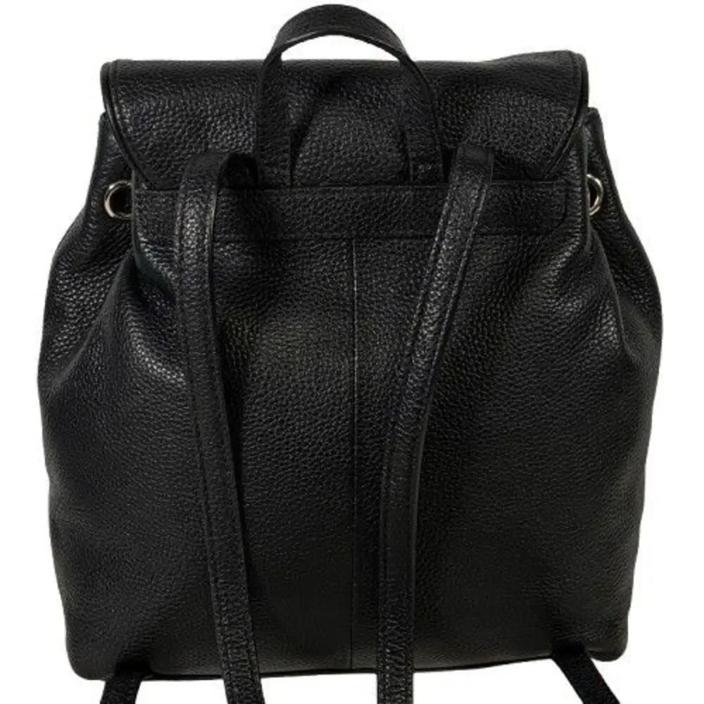 Kate Spade Backpack Purse Mulberry Street Small Breezy Black Pebbled Leather Bag